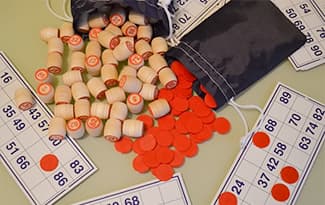 Bingo Cards and Pieces Rubislaw Park