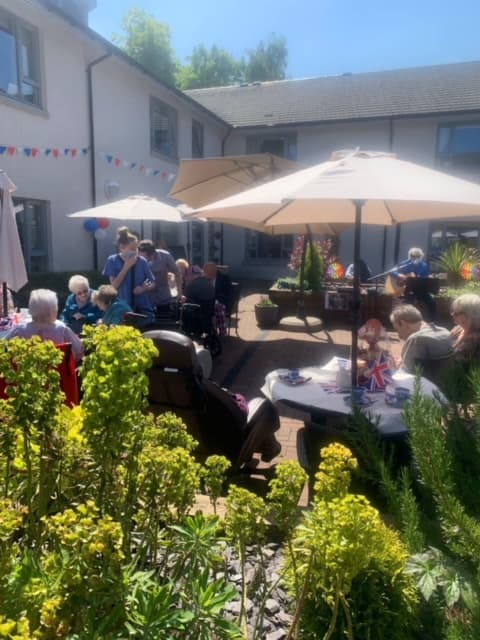 Platinum Jubilee Celebration Party  at Rubislaw Care Home Aberdeen