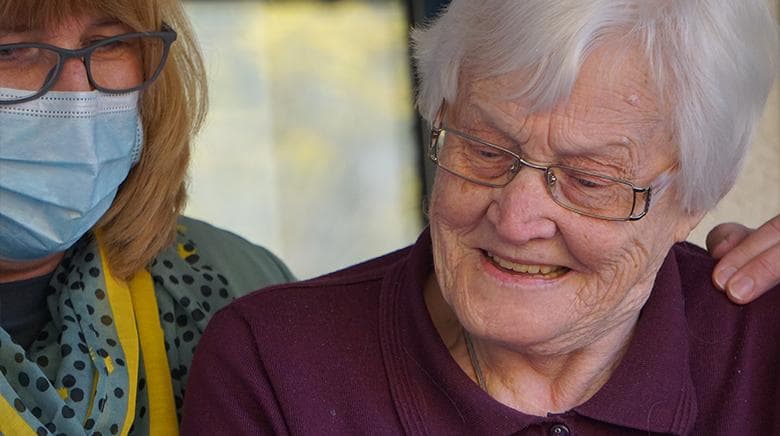 Resident at Rubislaw Park care home in Aberdeen