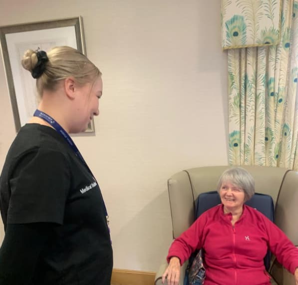 Intergenerational visit at Rubislaw Park Care Home