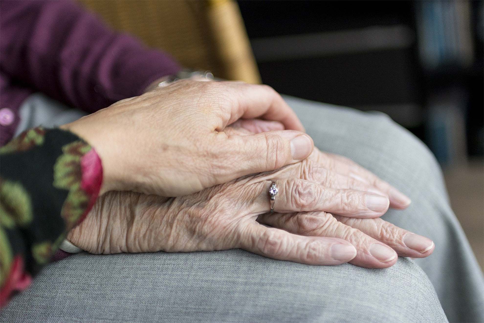 Close Up of Elderly Hands