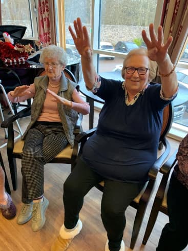 Keeping fit at Rubislaw Park Care Home