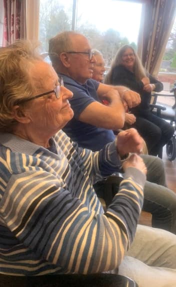 Keeping fit at Rubislaw Park Care Home